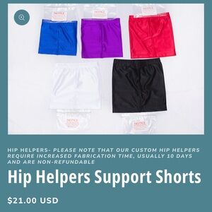 Colorful Hip Helpers Support Shorts
